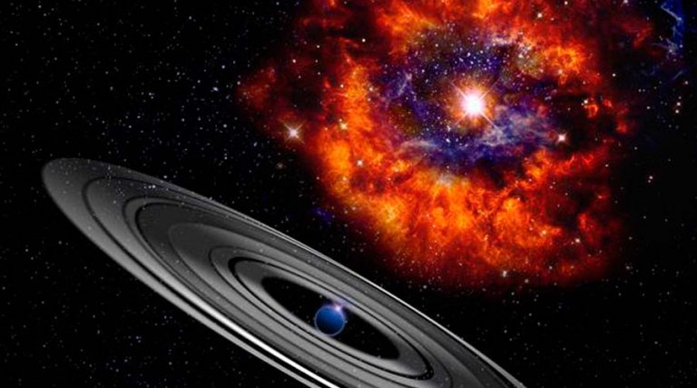 Un planeta gigante y con anillos causa misteriosos eclipses