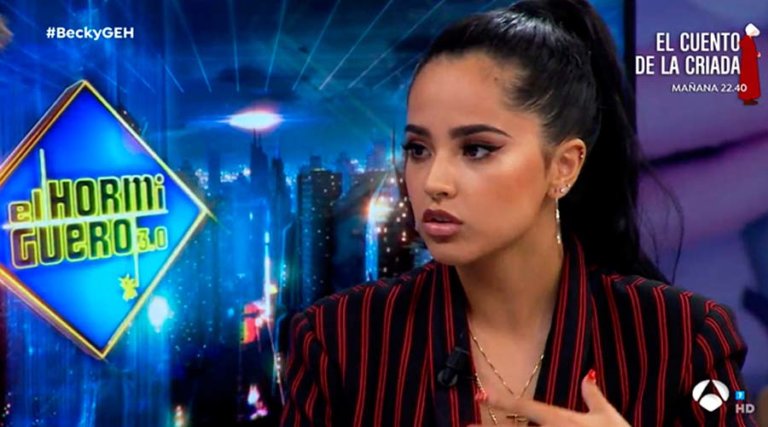 La cantante Becky G visita el 'El Hormiguero'