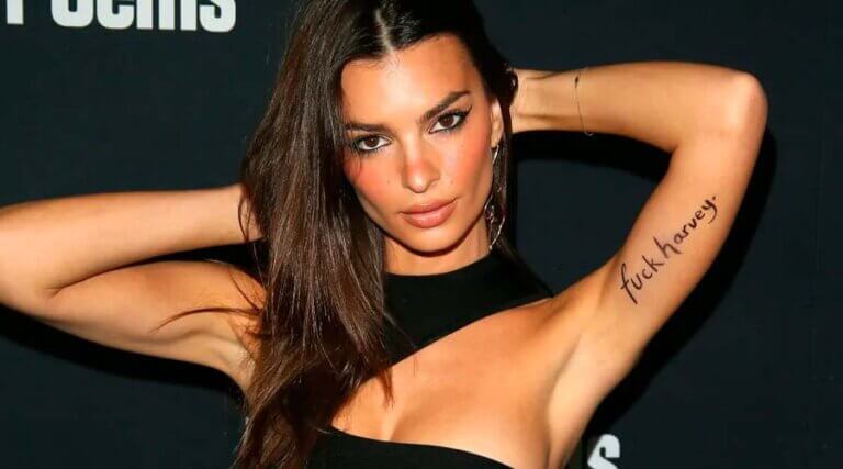 Emily Ratajkowski se paseó por New York enfundada en un vestido transparente